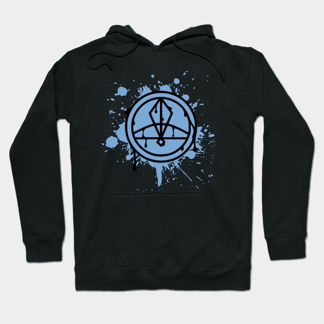 Ice Glyph Splat Hoodie by lov2rock